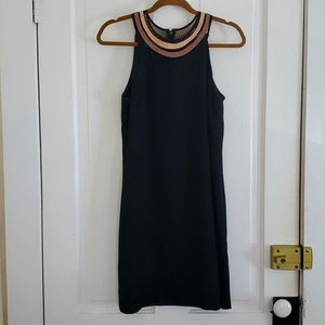 Ann Taylor shift dress with neck detail size 4